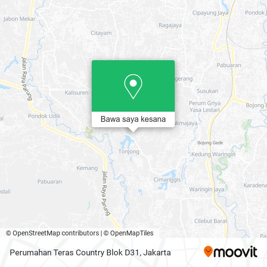 Peta Perumahan Teras Country Blok D31