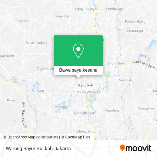 Peta Warung Sayur Bu Ikah