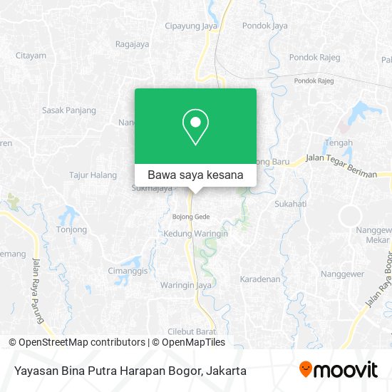 Peta Yayasan Bina Putra Harapan Bogor