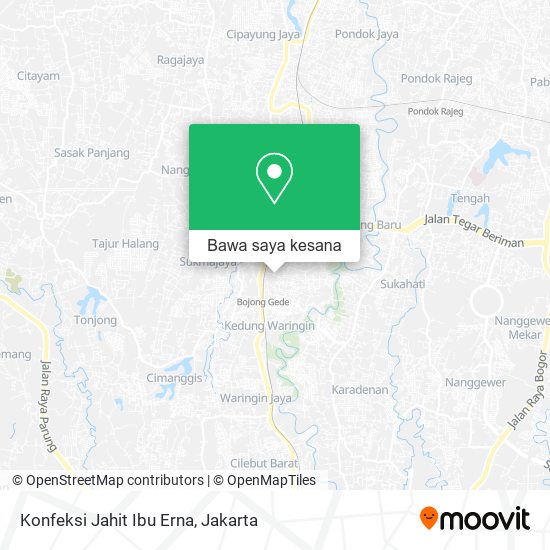 Peta Konfeksi Jahit Ibu Erna