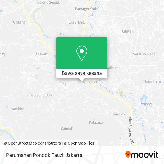 Peta Perumahan Pondok Fauzi