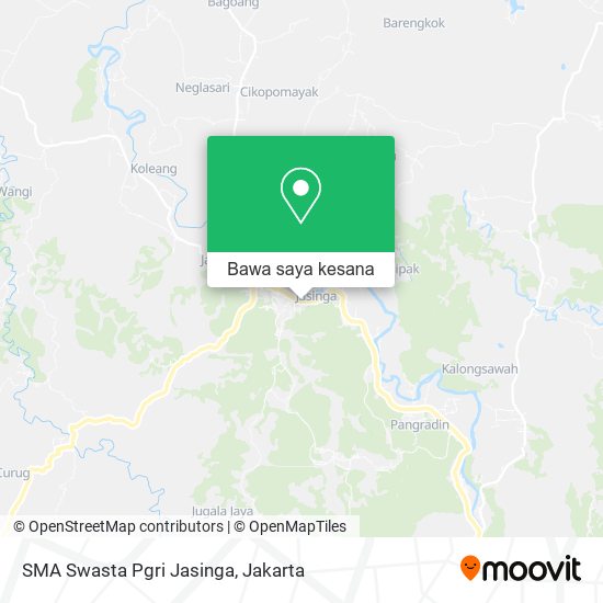 Peta SMA Swasta Pgri Jasinga