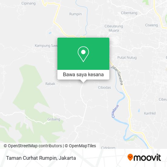 Peta Taman Curhat Rumpin