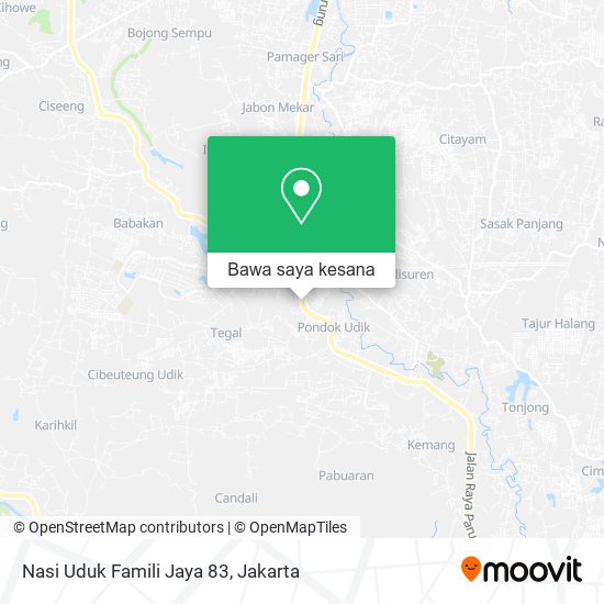 Peta Nasi Uduk Famili Jaya 83