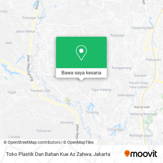 Peta Toko Plastik Dan Bahan Kue Az Zahwa