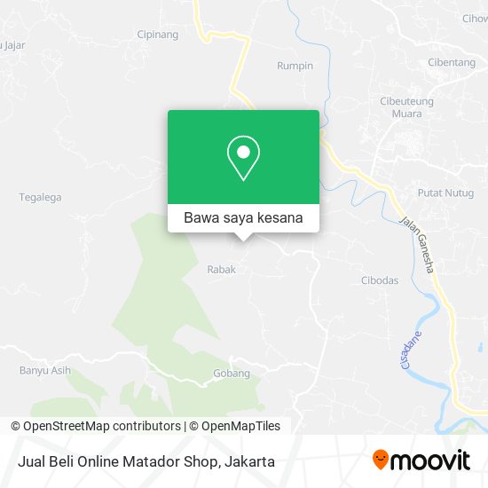 Peta Jual Beli Online Matador Shop