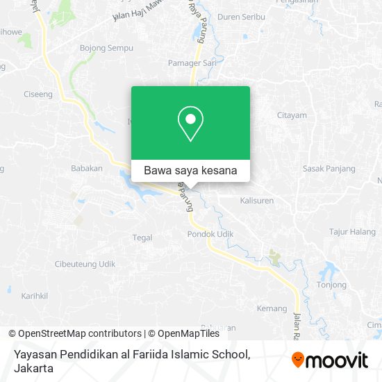 Peta Yayasan Pendidikan al Fariida Islamic School
