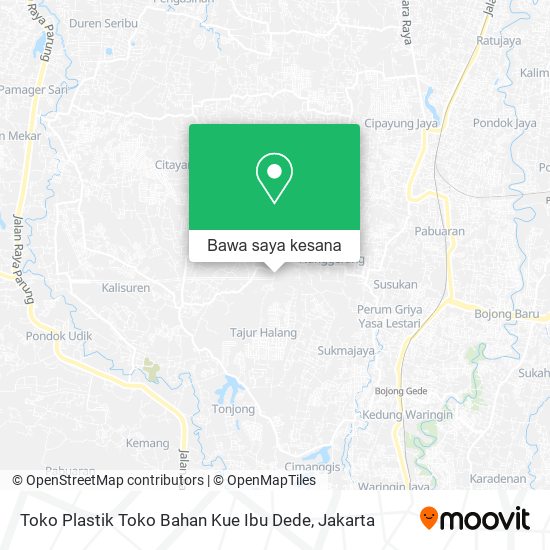 Peta Toko Plastik Toko Bahan Kue Ibu Dede