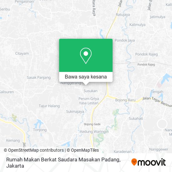 Peta Rumah Makan Berkat Saudara Masakan Padang