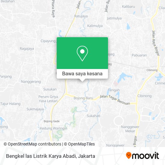 Peta Bengkel las Listrik Karya Abadi