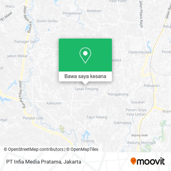 Peta PT Infia Media Pratama