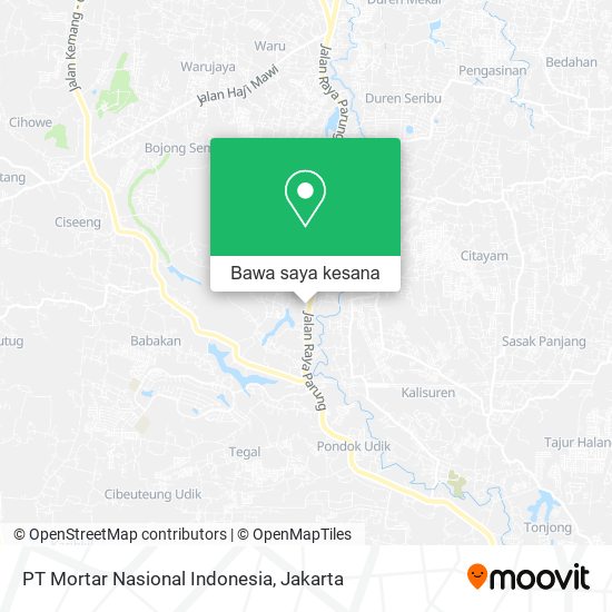 Peta PT Mortar Nasional Indonesia