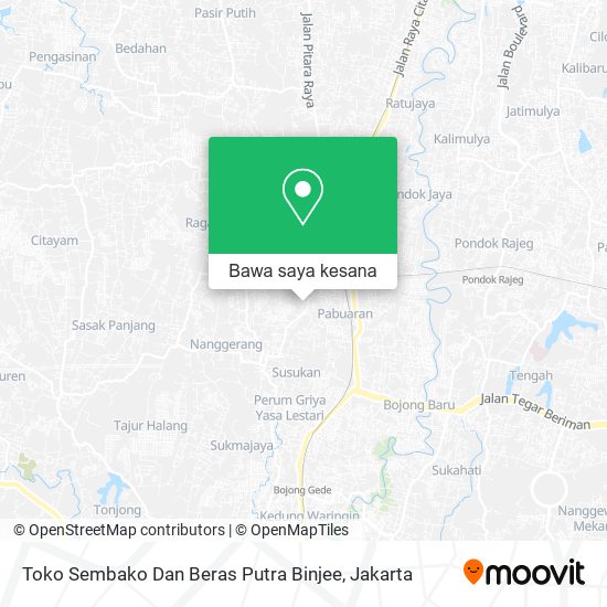 Peta Toko Sembako Dan Beras Putra Binjee