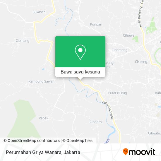 Peta Perumahan Griya Wanara