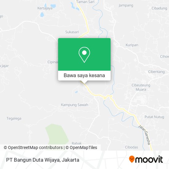 Peta PT Bangun Duta Wijaya