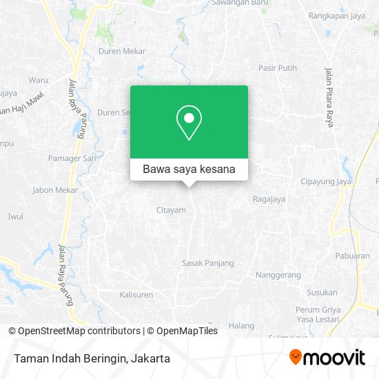 Peta Taman Indah Beringin