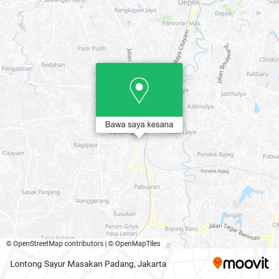 Peta Lontong Sayur Masakan Padang