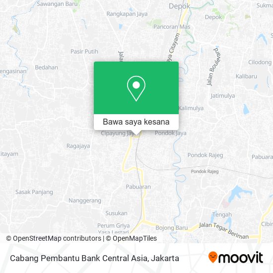 Peta Cabang Pembantu Bank Central Asia