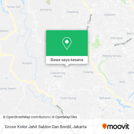 Peta Grosir Kolor Jahit Sablon Dan Bordil