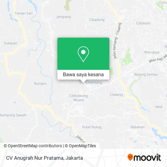 Peta CV Anugrah Nur Pratama