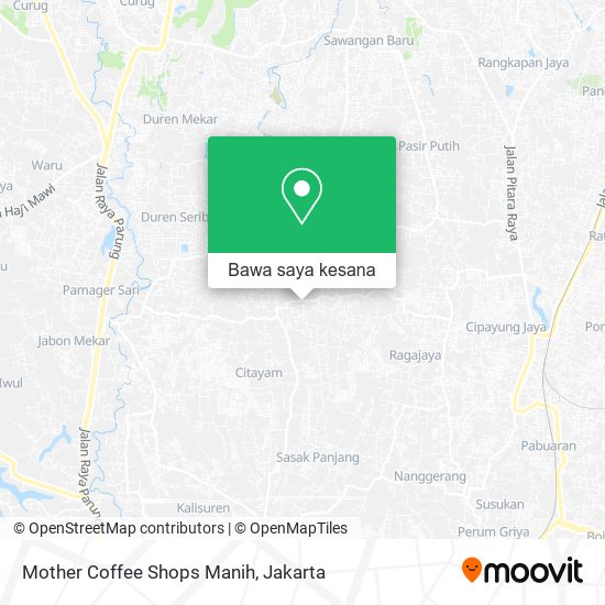 Peta Mother Coffee Shops Manih