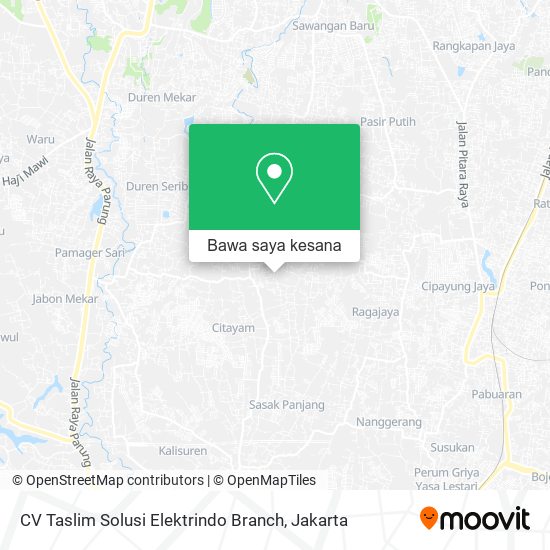 Peta CV Taslim Solusi Elektrindo Branch