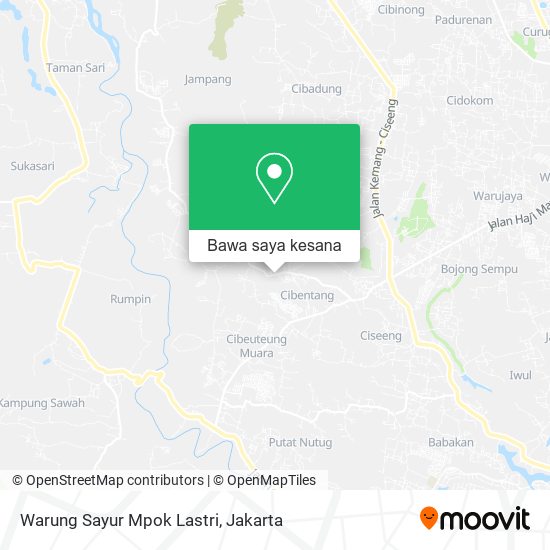 Peta Warung Sayur Mpok Lastri