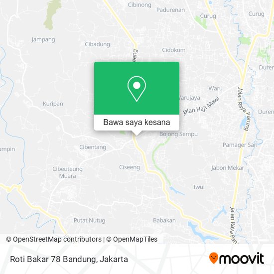 Peta Roti Bakar 78 Bandung