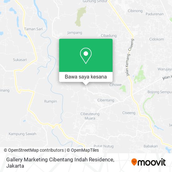 Peta Gallery Marketing Cibentang Indah Residence