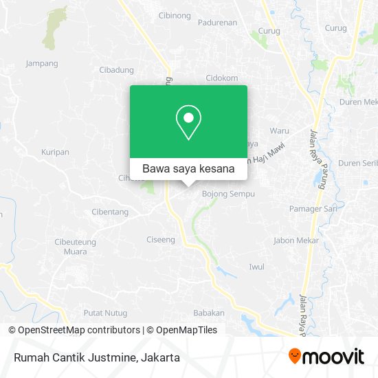 Peta Rumah Cantik Justmine