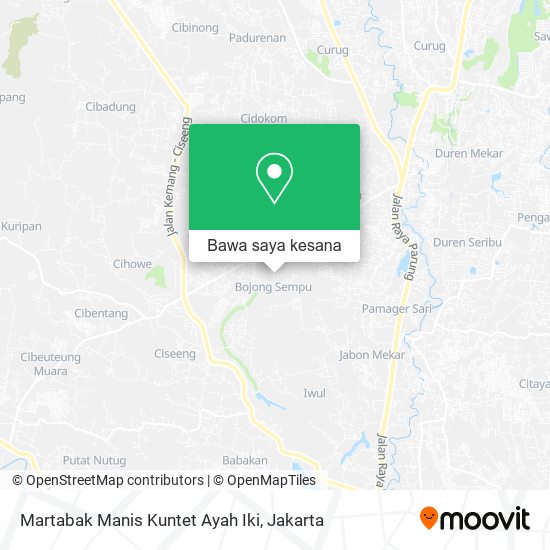 Peta Martabak Manis Kuntet Ayah Iki