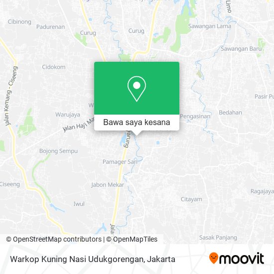 Peta Warkop Kuning Nasi Udukgorengan