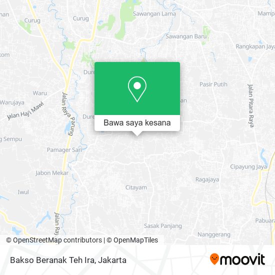 Peta Bakso Beranak Teh Ira