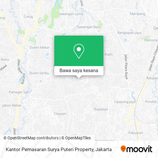 Peta Kantor Pemasaran Surya Puteri Property