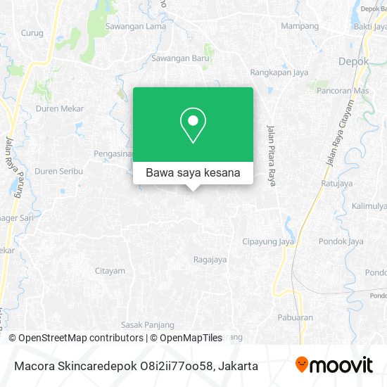 Peta Macora Skincaredepok O8i2ii77oo58