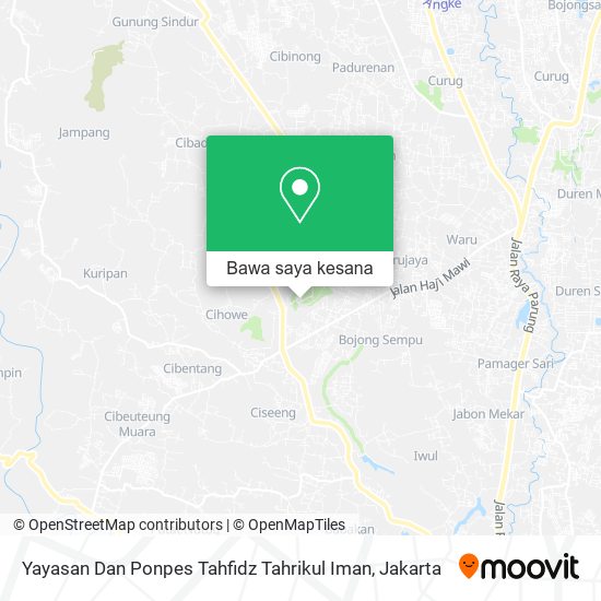 Peta Yayasan Dan Ponpes Tahfidz Tahrikul Iman