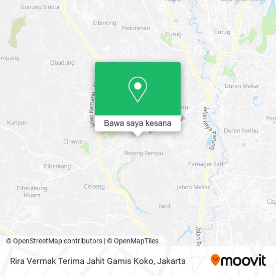 Peta Rira Vermak Terima Jahit Gamis Koko