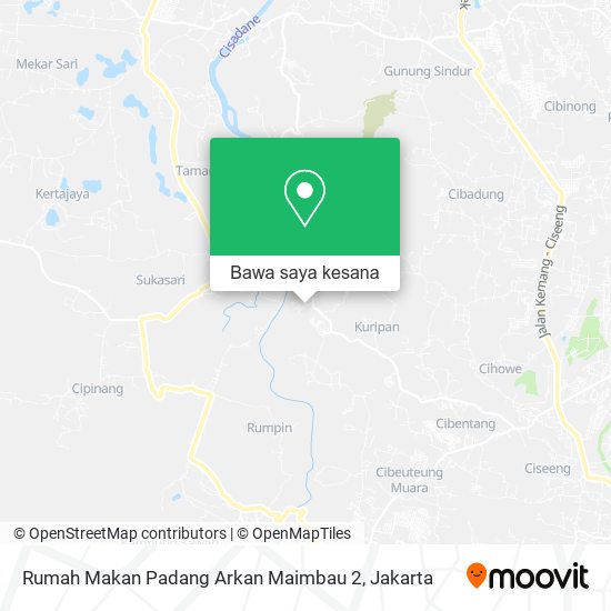 Peta Rumah Makan Padang Arkan Maimbau 2