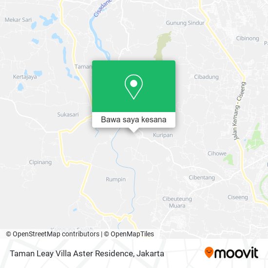 Peta Taman Leay Villa Aster Residence