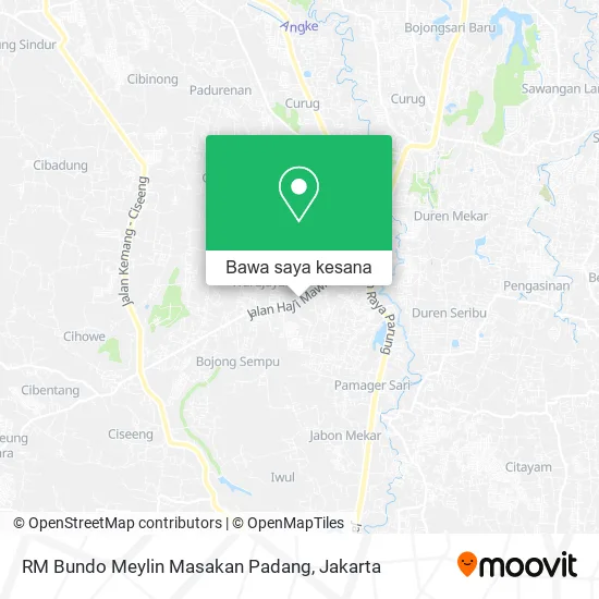 Peta RM Bundo Meylin Masakan Padang