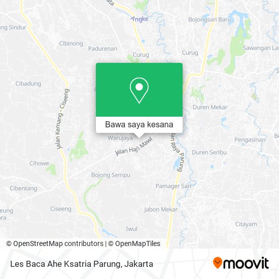 Peta Les Baca Ahe Ksatria Parung