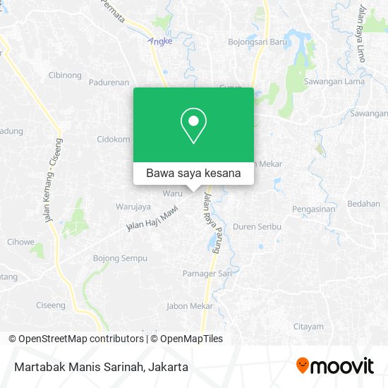 Peta Martabak Manis Sarinah