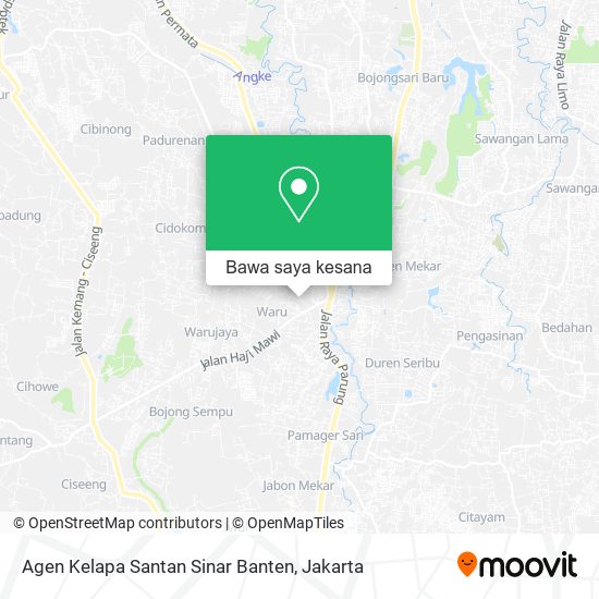 Peta Agen Kelapa Santan Sinar Banten