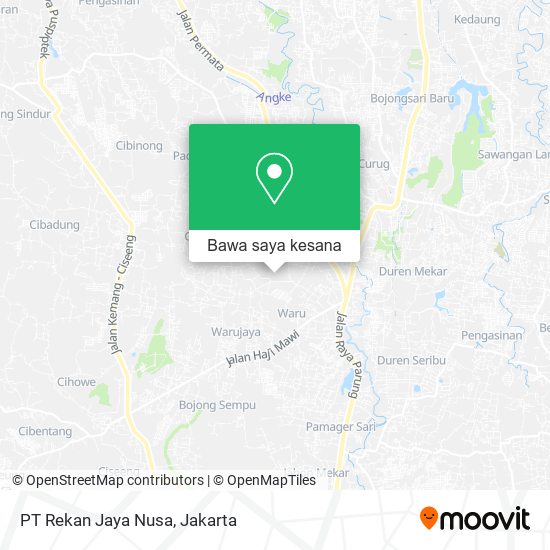 Peta PT Rekan Jaya Nusa