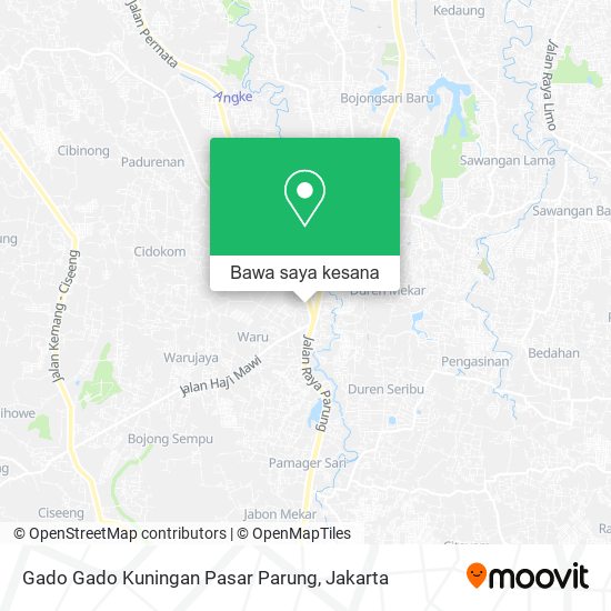 Peta Gado Gado Kuningan Pasar Parung