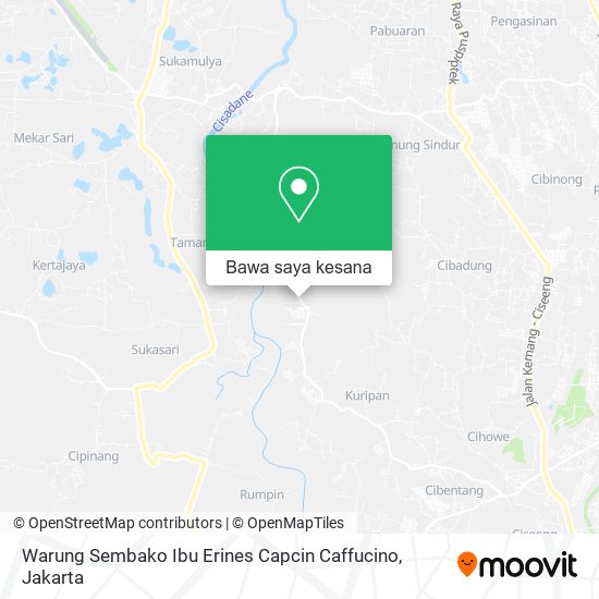 Peta Warung Sembako Ibu Erines Capcin Caffucino