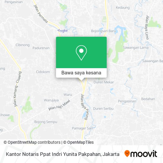 Peta Kantor Notaris Ppat Indri Yunita Pakpahan