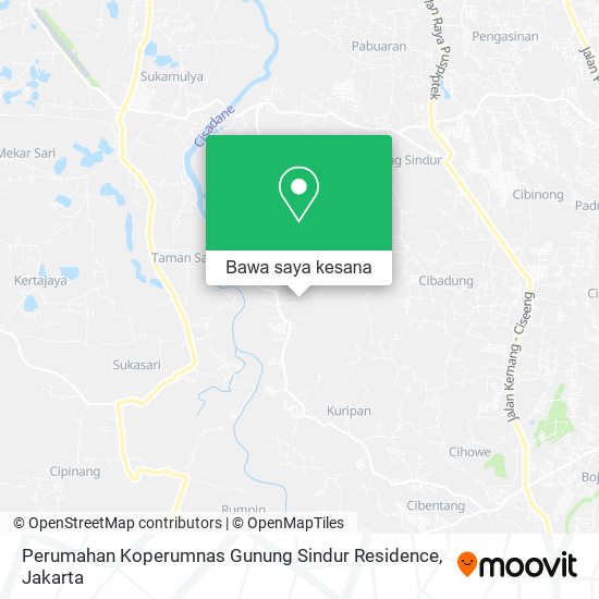 Peta Perumahan Koperumnas Gunung Sindur Residence