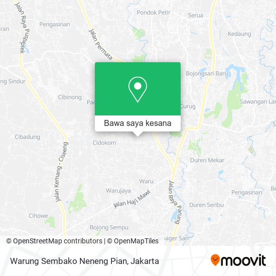 Peta Warung Sembako Neneng Pian