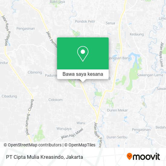 Peta PT Cipta Mulia Kreasindo